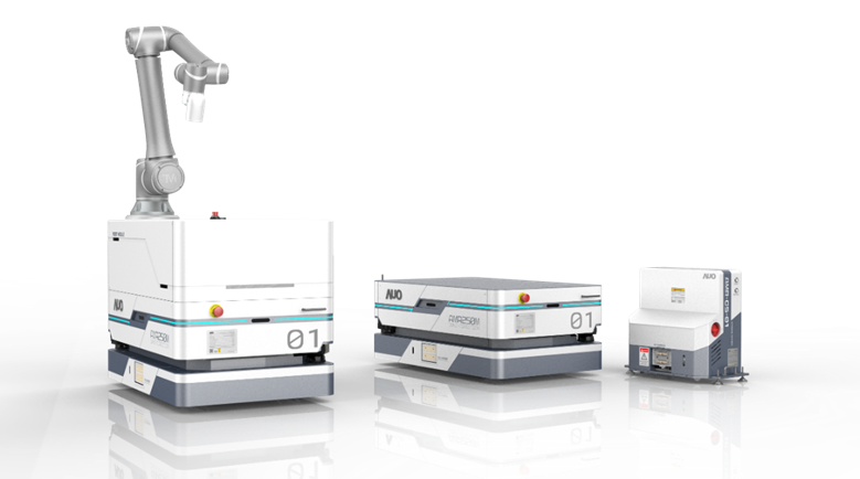 大庄家數位開發的自主式移動機器人（AMR250M），搭配全向輪並結合AI演算法、2D LiDAR、3D攝影機等技術，協助客戶實現產線全自動化